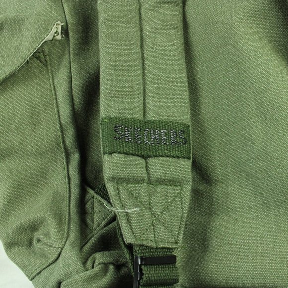 Sketchers Olive Canvas Backpack 100% Cotton - Picture 6 of 10